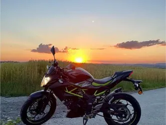 kawasaki z125 mit arrow carbon auspuff