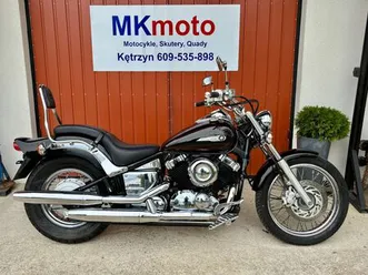 yamaha dragstar 650 black piękny sprowadzony raty transport drag star kętrzyn