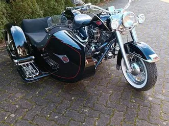 weihnachtsangebot, harley-davidson heritage softail mit beiwagen