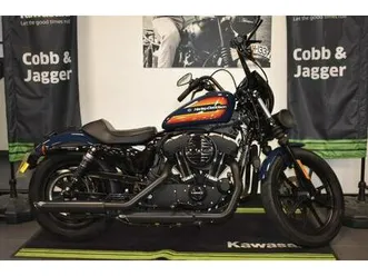 harley davidson sportster 1200 iron-only 880 miles-vance and hines-engine bars