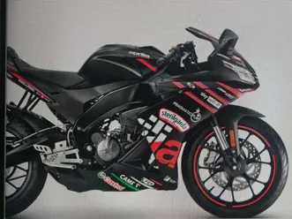 aprilia rs 125 replica nero