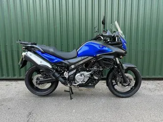 suzuki v strom 650 dl650 am3 blue 32k full history stunning example 2014