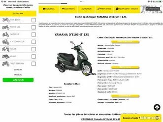 scooter 125 yamaha deleigt