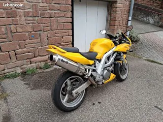 moto suzuki sv 650 s jaune