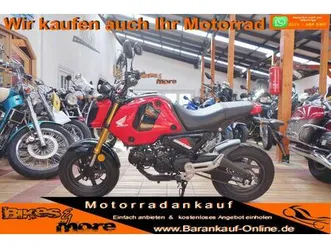 honda msx 125 grom abs+led+ab 16+steuerfrei+nur 103kg