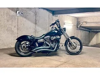 custom harley davidson dyna wide glide black exklusive