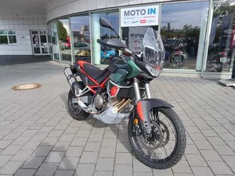 aprilia tuareg 660 tornado green 2025 e5+ příslušenství v ceně