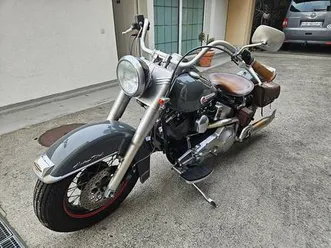 harley davidson flstc dunkelgrau canton zoug -