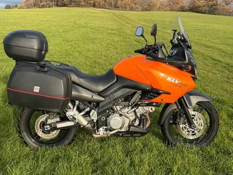 kawasaki klv 1000 mit givi kofferset
