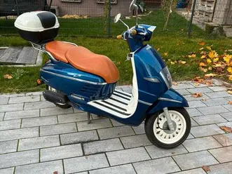 peugeot django 50 ccm motorroller mit topcase
