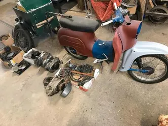 simson schwalbe kr 51/1 kba papiere anhänger mkh/m3 motoren teile