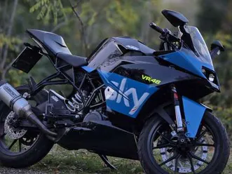 ktm rc 390 vr46 sky blu/azzurro