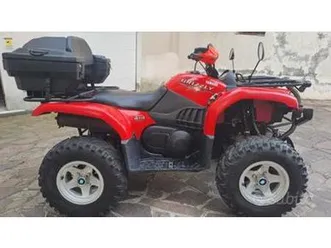 quad yamaha grizzly completo di rimorchio tats