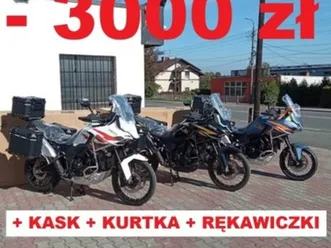 - 3000 zl zontes 703 f 19 21 tarnowskie góry + kask + kurtka + rękawiczki
