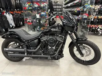 street bob 107 - softail - full -année 2020 - noire - 46036 kms - harley-davidson - a2