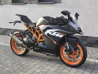 ktm rc 125 akrapovic abs piękny oryginal zadbany 21 tys km a1 / b nowogród bobrzański