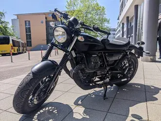 moto guzzi v9 bobber mit extras und zubehör