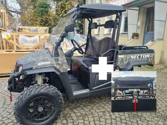 hisun sector e1 akku + hunter-kit lite (seilwinde, led-licht)