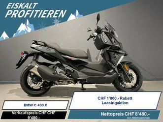 bmw c 400 x, scooter, moto neuve, chf 8'480.-