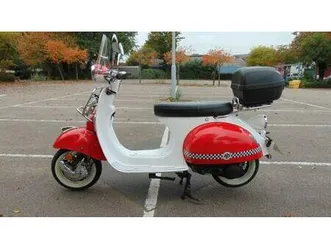 ajs modena 125 retro scooter, only 793 miles, 1 owner from new, fsh, hpi clear