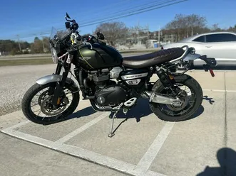 2020 triumph scrambler 1200 xc khaki green and brooklands green - tab7658