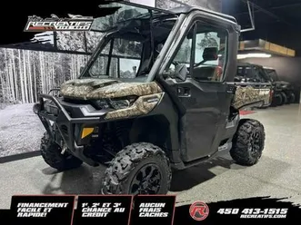 2022 can-am defender hd10 limited cab mossy oak **cabine chauffée et climatisée!!**