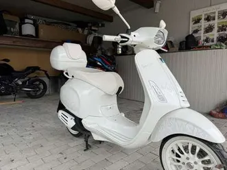 piaggio primavera vespa 125 sprint justin bieber bianco