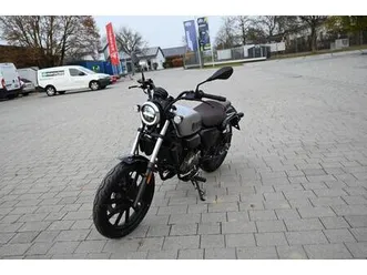 qj motor srv 125 neu silber chopper