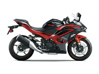 2025 kawasaki ninja® 500 abs passion red/metallic flat spark black