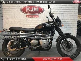 triumnph bonneville scrambler 865, 2017/66, just 2,670 miles , superb bike