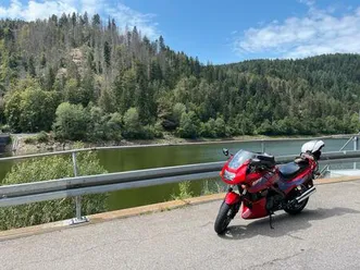 kawasaki gpz500s bj 1995 - sporttourer in rot