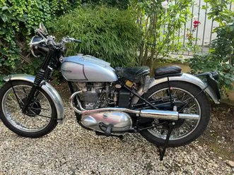 triumph tr5 trophy avec racing kit t100 de 1952 à vendre - moto ancienne de collection