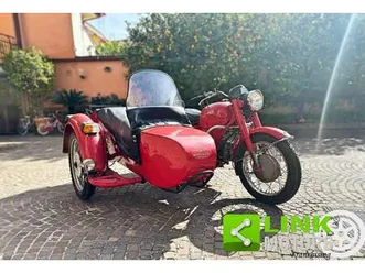moto guzzi falcone 500 n sidecar con soli 3555 km rosso