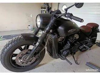 indian scoot bobber black smoke