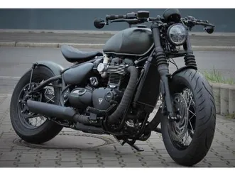 triumph bonneville bobber black wunderkind umbau custom