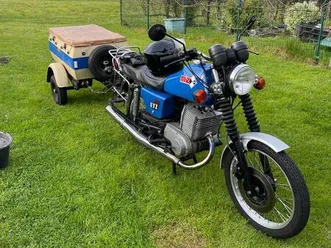 mz etz 250 (300) mit anhänger