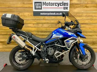 2023 triumph tiger 900 gt low ride height, scorpion exhaust, top box, ftsh, vgc