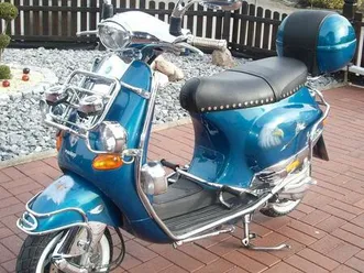vespa et4 mit vielen extras und airbrush