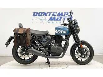 royal enfield meteor 350 2023 hntr350 - pat a2 + borse morbide blu/azzurro