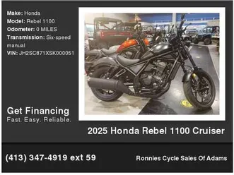 2025 honda rebel 1100 cruiser