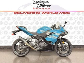 2021 kawasaki ninja® 400 abs pearl nightshade teal/metallic spark black