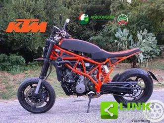 ktm 950 supermoto cafè racer arancione