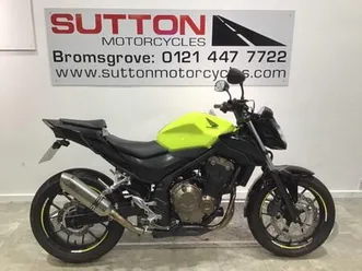 honda cb500f 2017 yellow with extras.