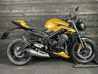 triumph street triple 765 rs geel