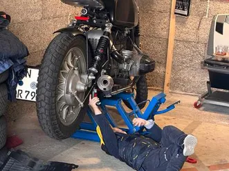 bmw r45, scrambler, cafe racer, ehemaliges polizeifahrzeug