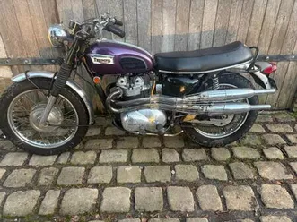 triumph t100c trophy 1970 classic competition bike