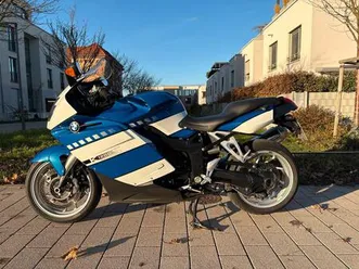 bmw k 1200 s sportmotorrad blau-weiß, winter- schnäppchenpreis