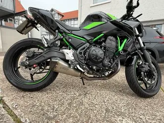 kawasaki z650 motorrad a2 gedrosselt mit vielen extras