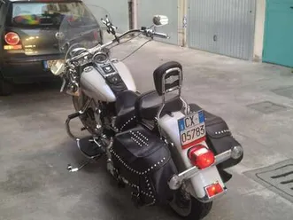 harley-davidson heritage softail bianco