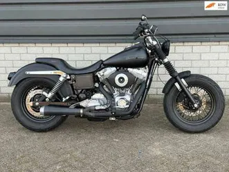 harley-davidson dyna super glide fxd 100pk s&s bassani tuned zwart